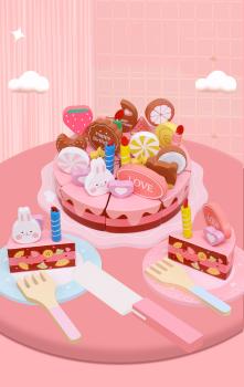 360Home Rosa Torte Kuchen Spielzeug Küchenspielzeug